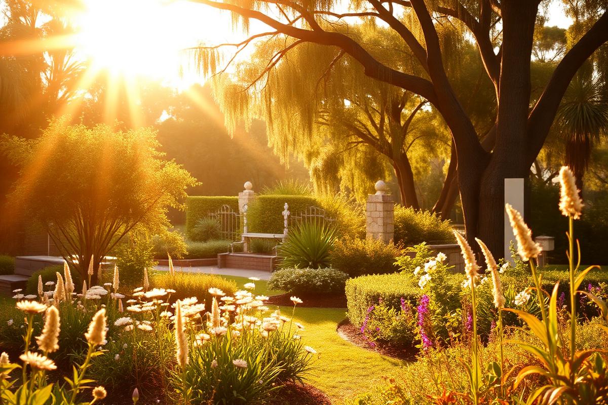 Peaceful memorial garden
